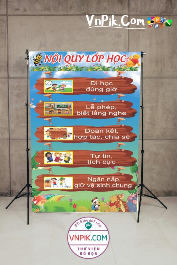 Nội quy lớp học mẫu 4