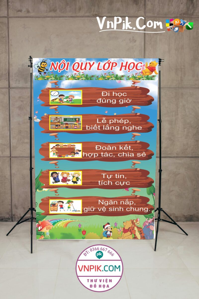 Nội quy lớp học mẫu 4
