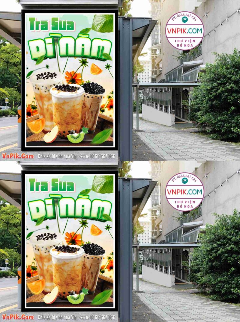 Poster Trà Sữa Dì Năm