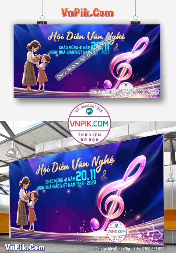 Phông Nền Chào Mừng Ngày Nhà Giáo Việt Nam 20-11 Mẫu 18