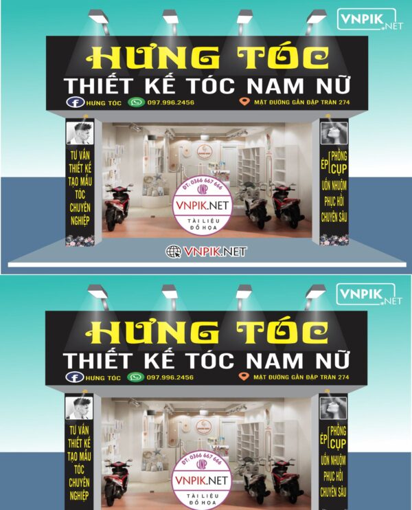 Mẫu biển tóc đẹp Hưng tóc thiết kế tóc nam nữ