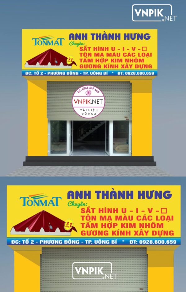 Mẫu biển cơ khí anh thành hưng tonmat