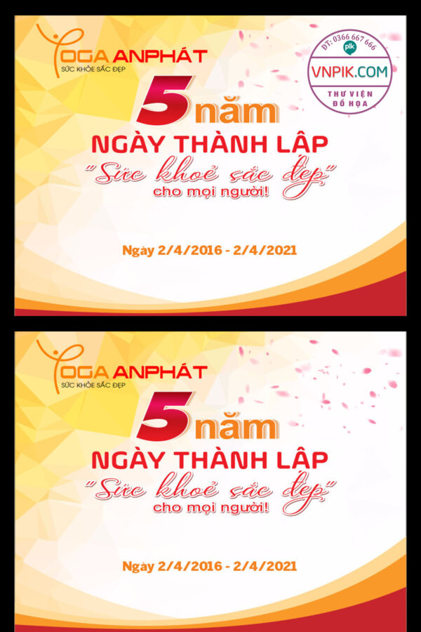 Background kỷ niệm yoga An Phát