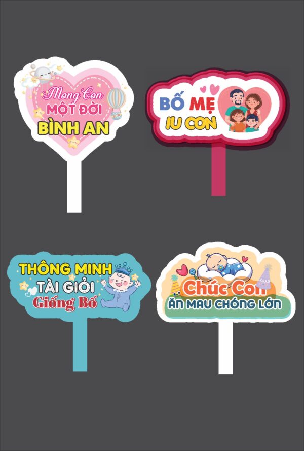 Tải mẫu hashtag cầm tay sinh nhật thôi nôi đẹp file corel x7 #7
