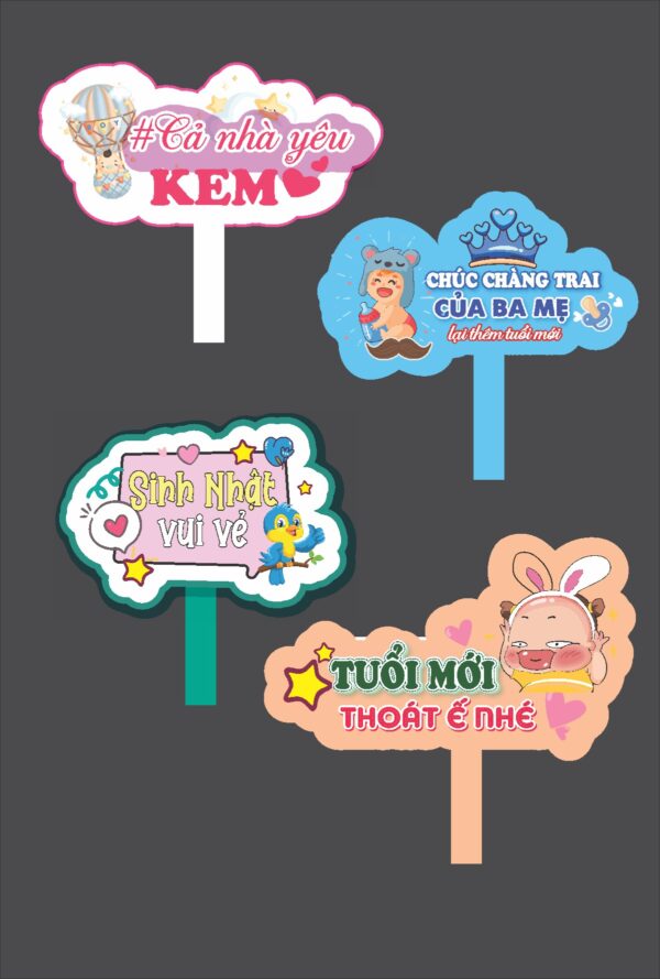 Tải mẫu hashtag cầm tay sinh nhật thôi nôi đẹp file corel x7 #8