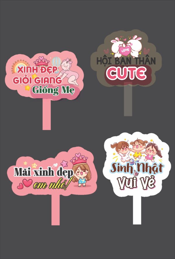 Tải mẫu hashtag cầm tay sinh nhật thôi nôi đẹp file corel x7 #9