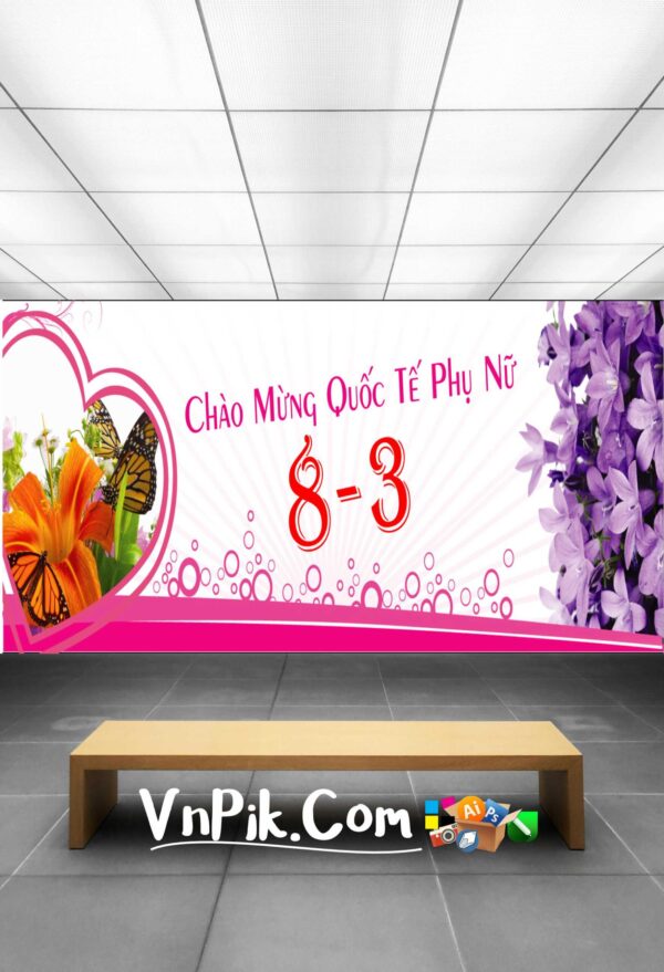 Phông nền ngày quốc tế phụ nữ 08 tháng 03 mẫu 1
