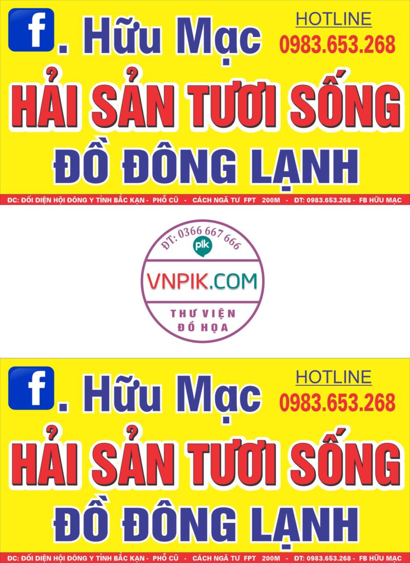 Biển Hữu Mạc hải sản tươi sống đồ đông lạnh