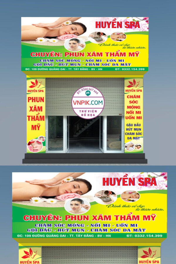 Bộ market biển bảng spa