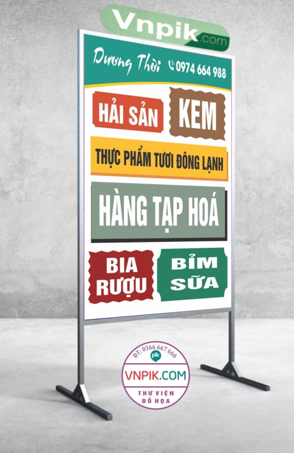 Cửa hàng Dương thời chuyên hải sản, bia rượu, hàng tạp hoá