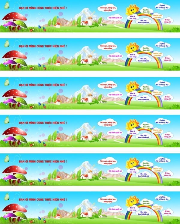 File Trang trí trường học file thiết kế đẹp #1