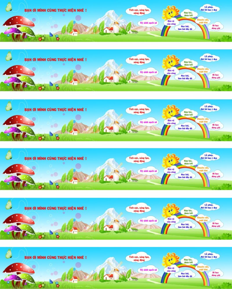 File Trang trí trường học file thiết kế đẹp #1