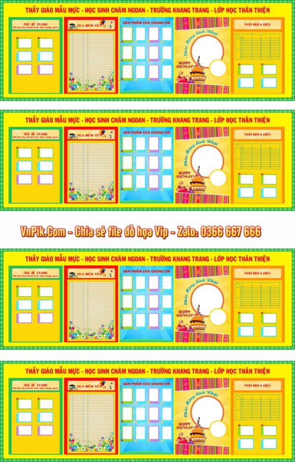 File Trang trí trường học file thiết kế đẹp #3