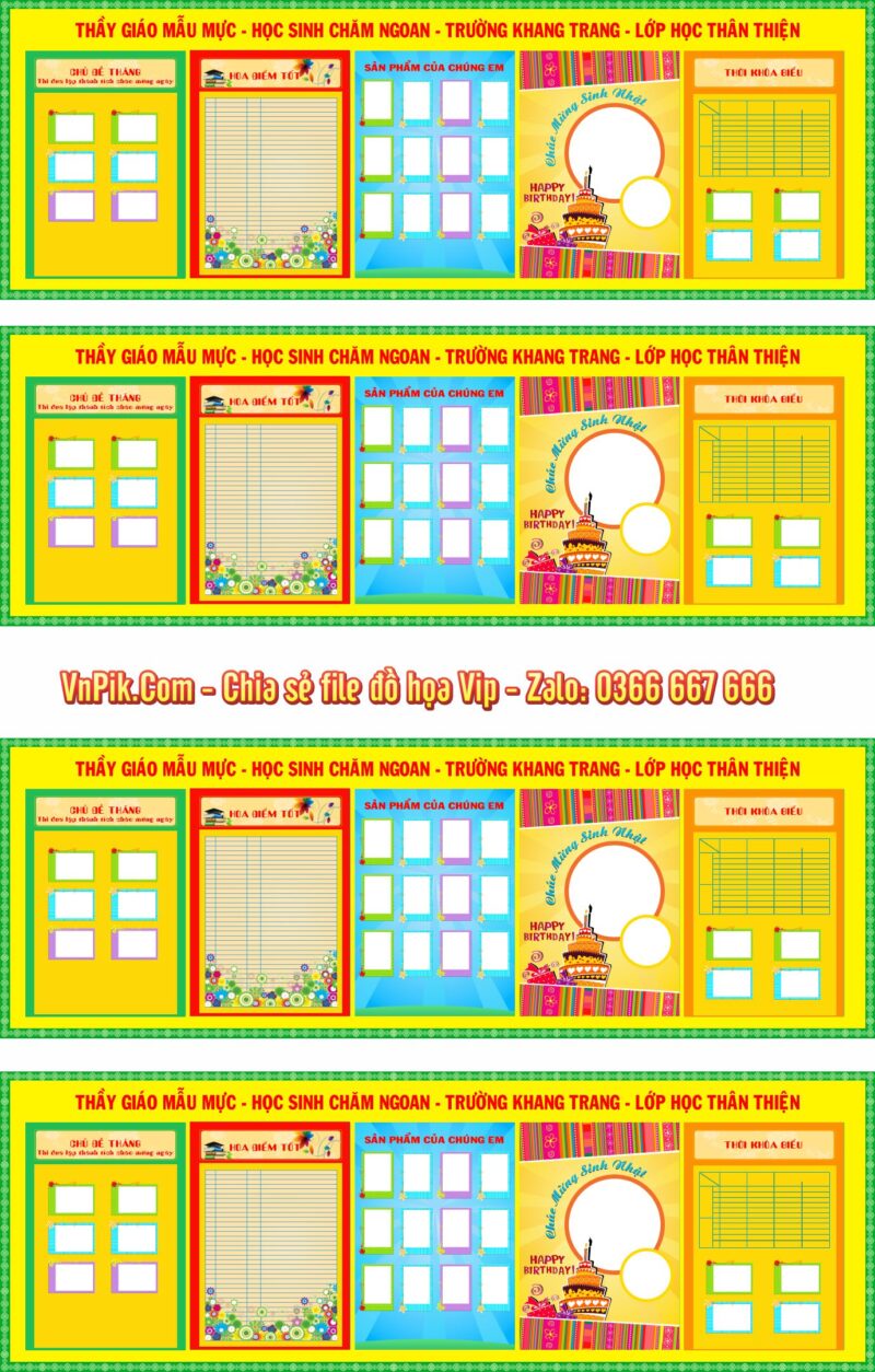 File Trang trí trường học file thiết kế đẹp #3