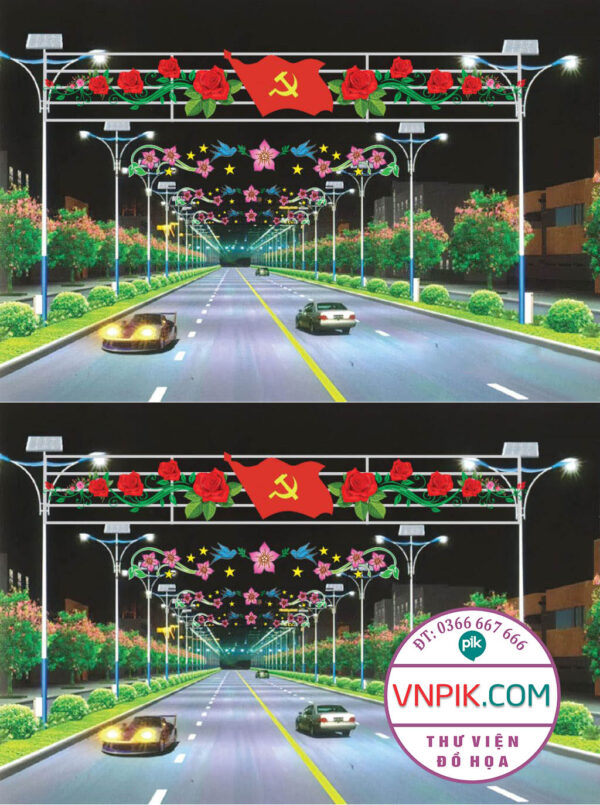 FILE COREL THIẾT KẾ CNC LED TRANG TRÍ ĐƯỜNG PHỐ, CỔNG CHÀO 31