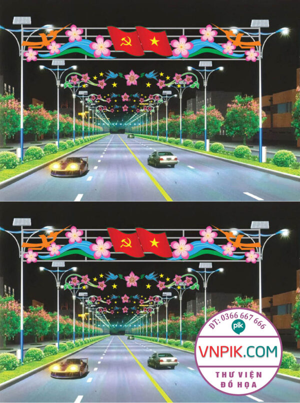 FILE COREL THIẾT KẾ CNC LED TRANG TRÍ ĐƯỜNG PHỐ, CỔNG CHÀO 33