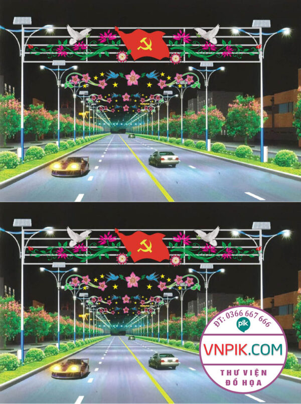 FILE COREL THIẾT KẾ CNC LED TRANG TRÍ ĐƯỜNG PHỐ, CỔNG CHÀO 36
