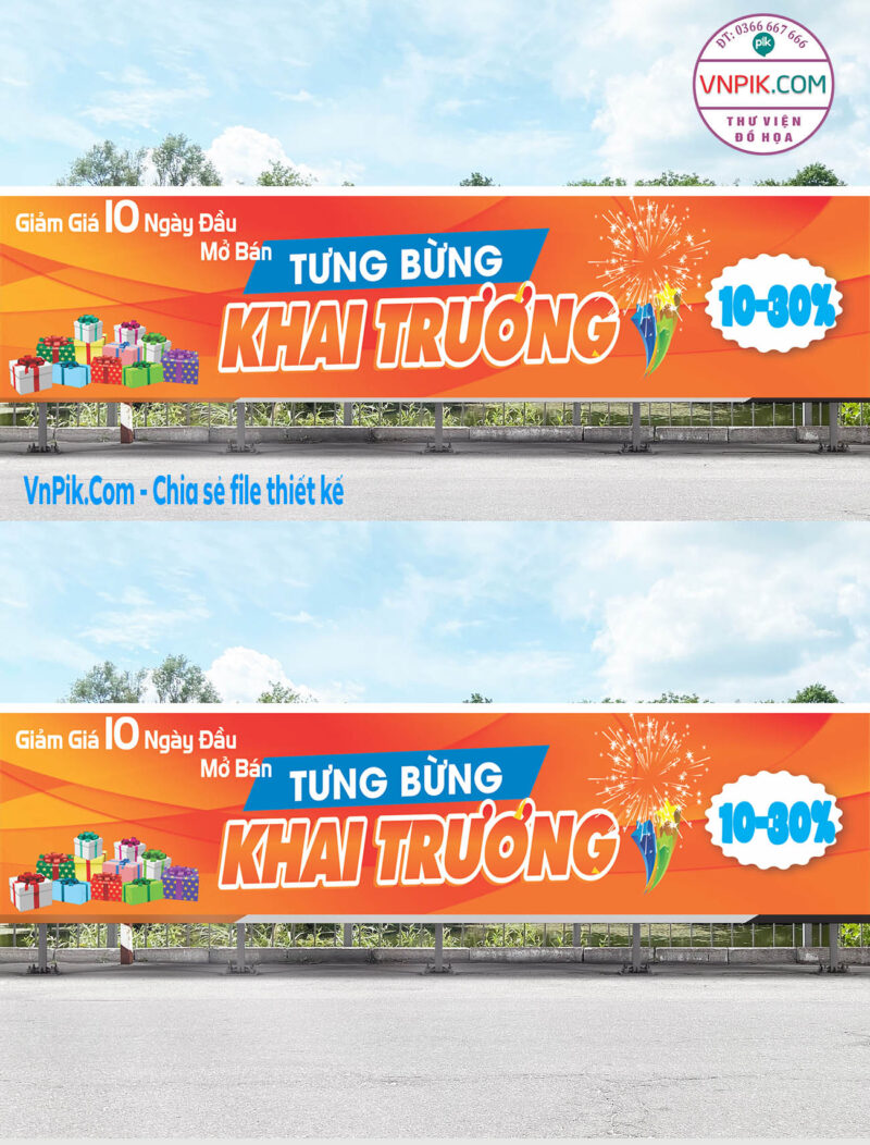 Mẫu Bangzon Khai Trương Quán Ăn, Nhà Hàng Đẹp File Vector Mẫu 12