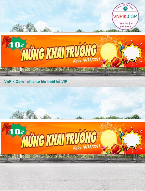 Mẫu Bangzon Khai Trương Quán Ăn, Nhà Hàng Đẹp File Vector Mẫu 16