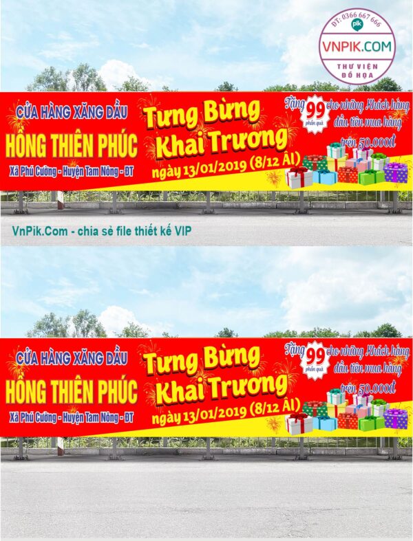 Mẫu Bangzon Khai Trương Quán Ăn, Nhà Hàng Đẹp File Vector Mẫu 24
