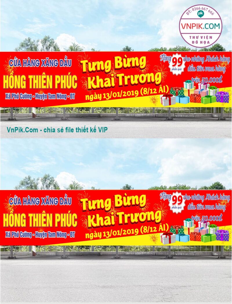 Mẫu Bangzon Khai Trương Quán Ăn, Nhà Hàng Đẹp File Vector Mẫu 24