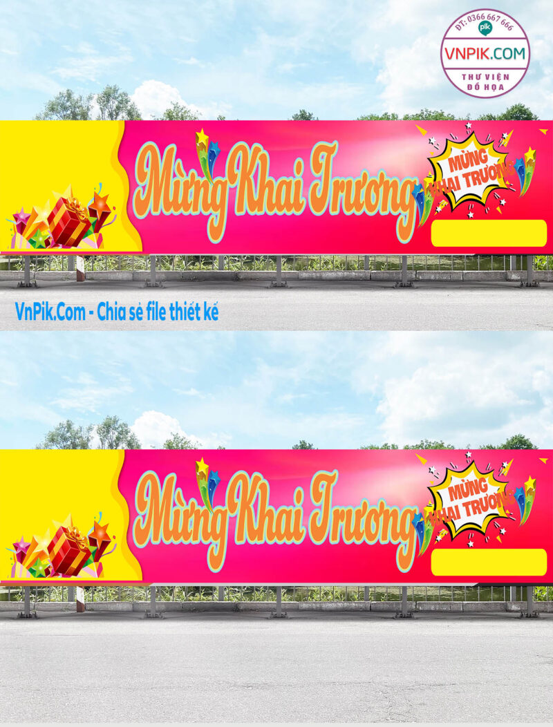 Mẫu Bangzon Khai Trương Quán Ăn, Nhà Hàng Đẹp File Vector Mẫu 4