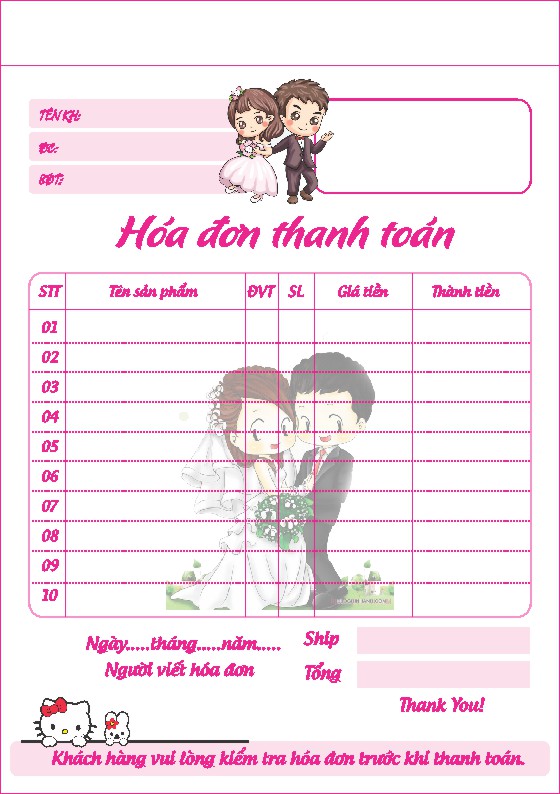 Mẫu Hoá Đơn Bán Lẻ File Vector Mẫu 2