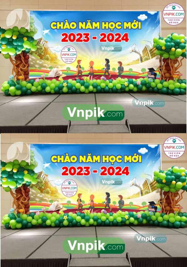 Phông nền khai giảng Ai, phông nền năm học mới 2024 corel, vector corel năm học mới