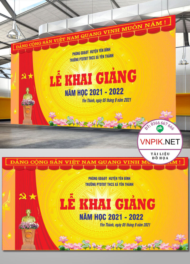 Mẫu Phông Nền Khai Giảng Năm Học Mới File Corel  40