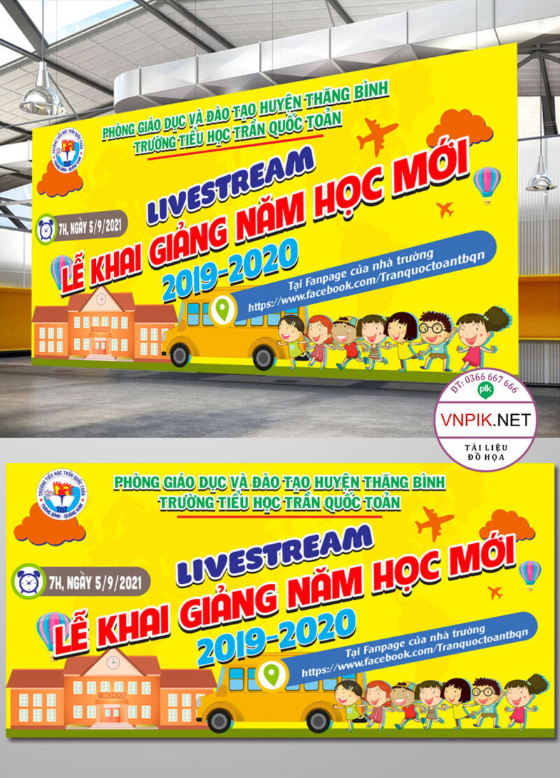 Mẫu Phông Nền Khai Giảng Năm Học Mới File Corel 47