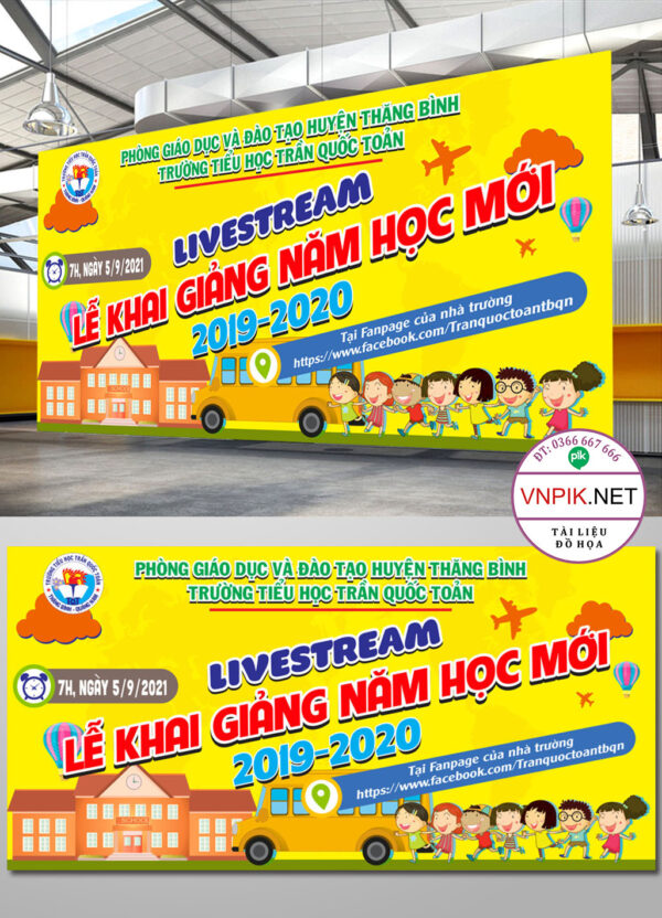 Mẫu Phông Nền Khai Giảng Năm Học Mới File Corel 71
