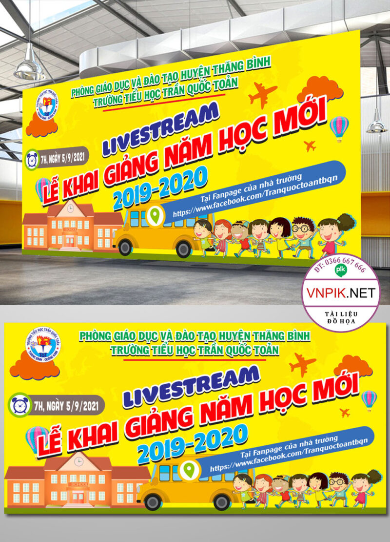 Mẫu Phông Nền Khai Giảng Năm Học Mới File Corel 71