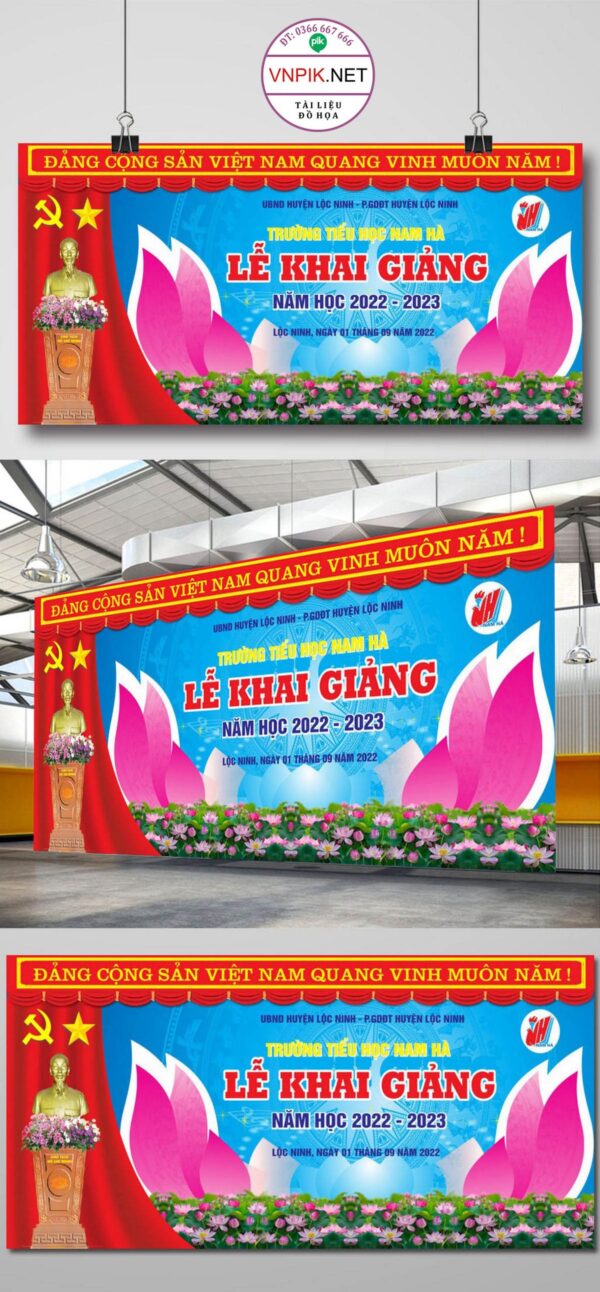 Mẫu Phông Nền Khai Giảng Năm Học Mới File Corel 86