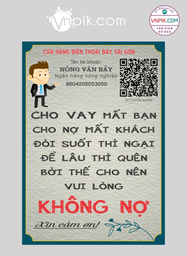 QR code chuyển tiền cửa hàng điện thoại bảy sài gòn