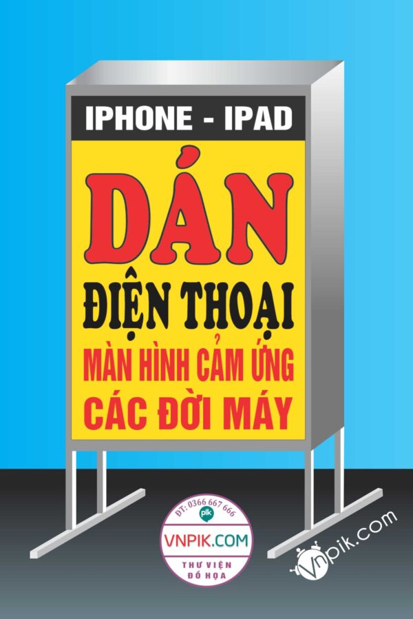 Biển dán điện thoại iphone, ipad, dán các màn hình cảm ứng, các đời máy