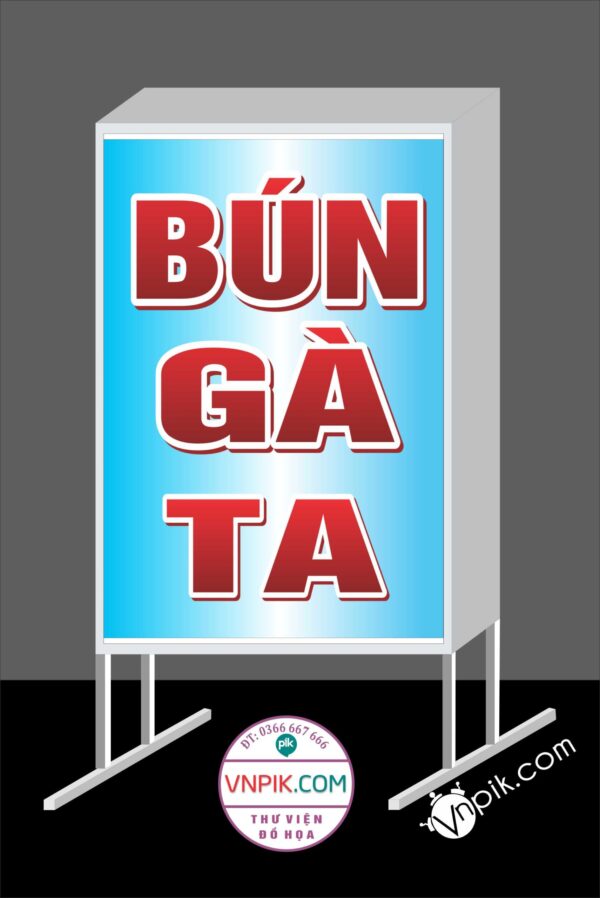 Mẫu biển vẫy bún gà ta