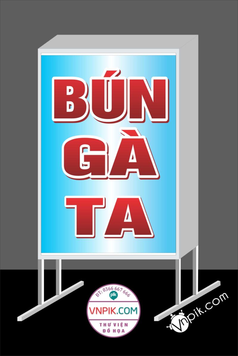 Mẫu biển vẫy bún gà ta