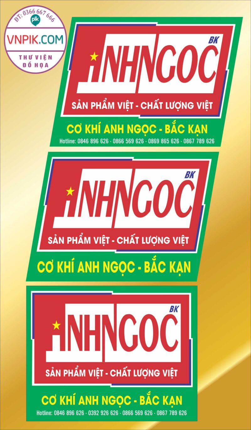 mẫu tem xưởng cơ khí anh ngọc