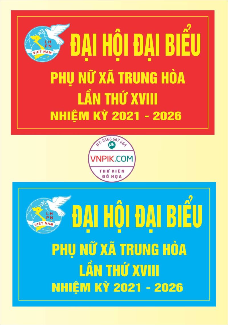 mẫu thẻ đại hội
