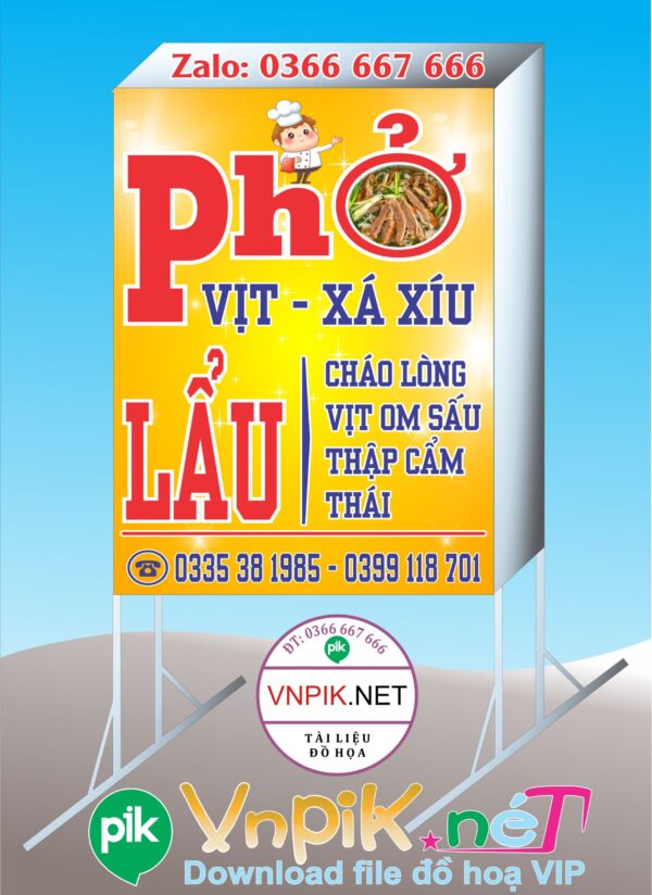 Biển vẫy quán phở