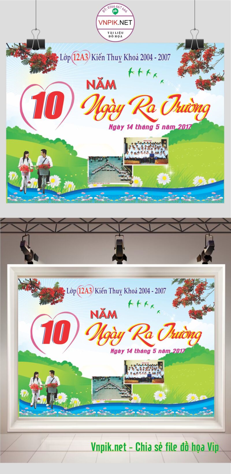 Phông nền kỷ yếu  10 năm ngày ra trường