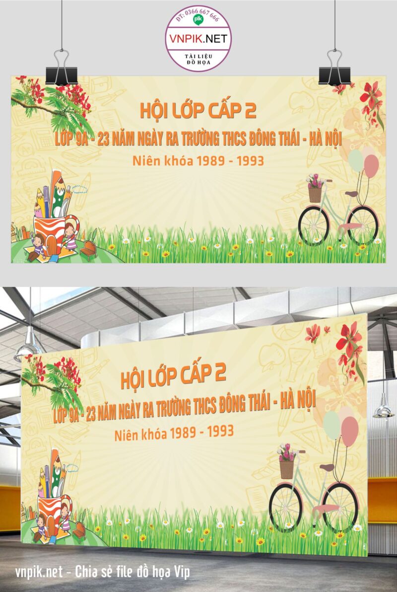 Phông nền kỷ yếu  hội lớp cấp 2