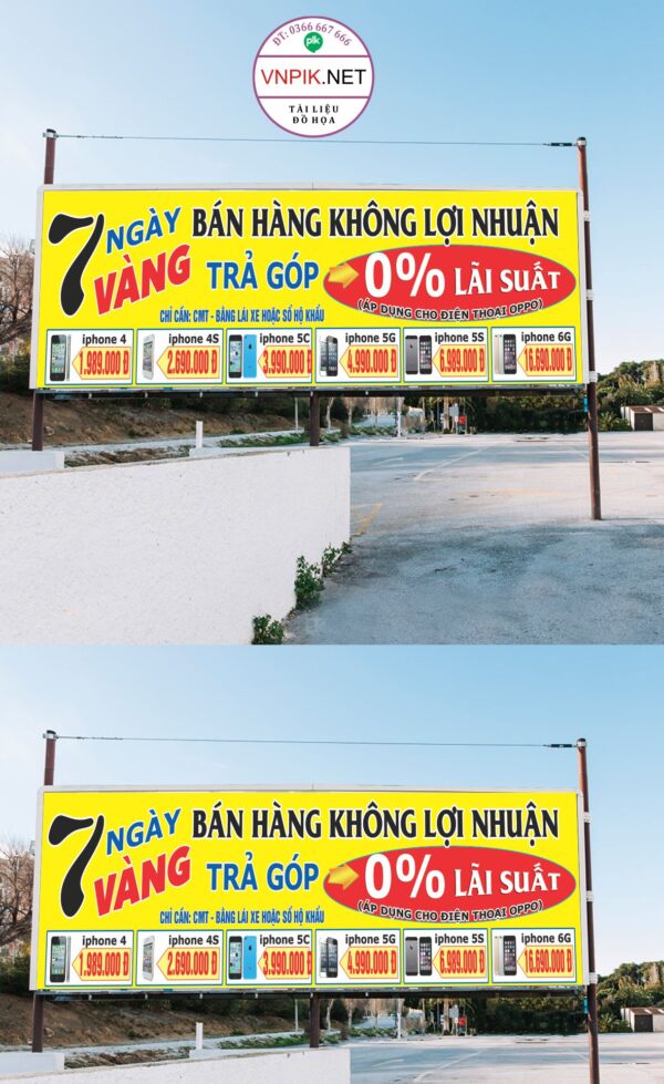 bangzon 7 ngày vàng bán hàng không lợi nhuận, trả góp 0%
