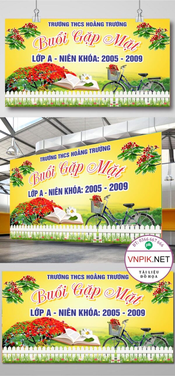 phông họp lớp buổi gặp mặt niên khoá 2005 – 2009