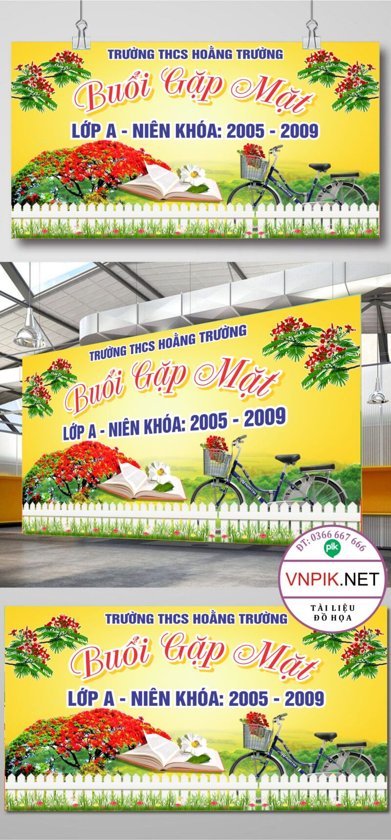 phông họp lớp buổi gặp mặt niên khoá 2005 – 2009