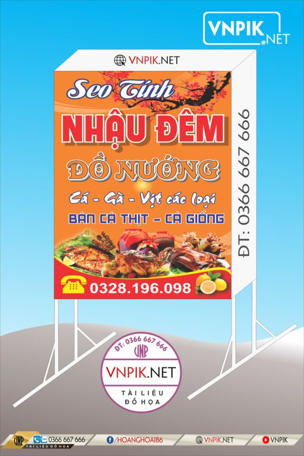 Mẫu Bảng Biển Quảng Cáo Công Ty File Corel 104