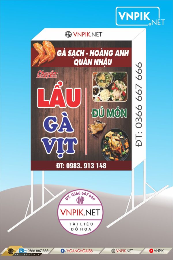 Mẫu Bảng Biển Quảng Cáo Công Ty File Corel 121