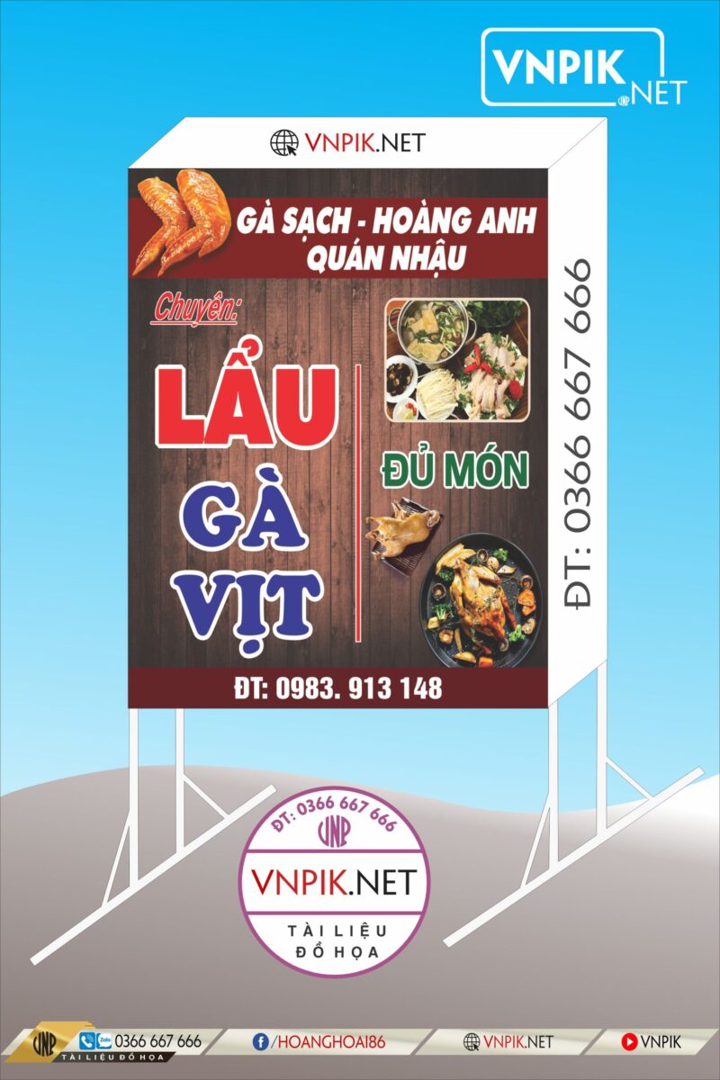 Mẫu Bảng Biển Quảng Cáo Công Ty File Corel 121