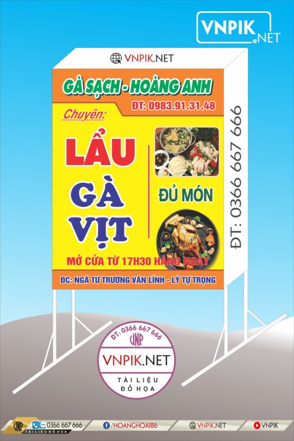 Mẫu Bảng Biển Quảng Cáo Công Ty File Corel 122