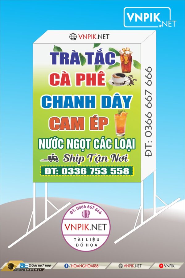 Mẫu Bảng Biển Quảng Cáo Công Ty File Corel 124